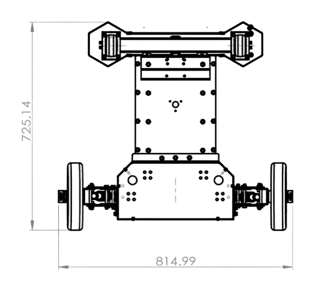 Dimensional specifications of the RoboOX mini
