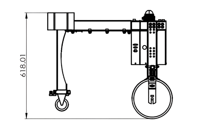 Dimensional specifications of the RoboOX mini