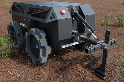 The RoboOX during tilling operations